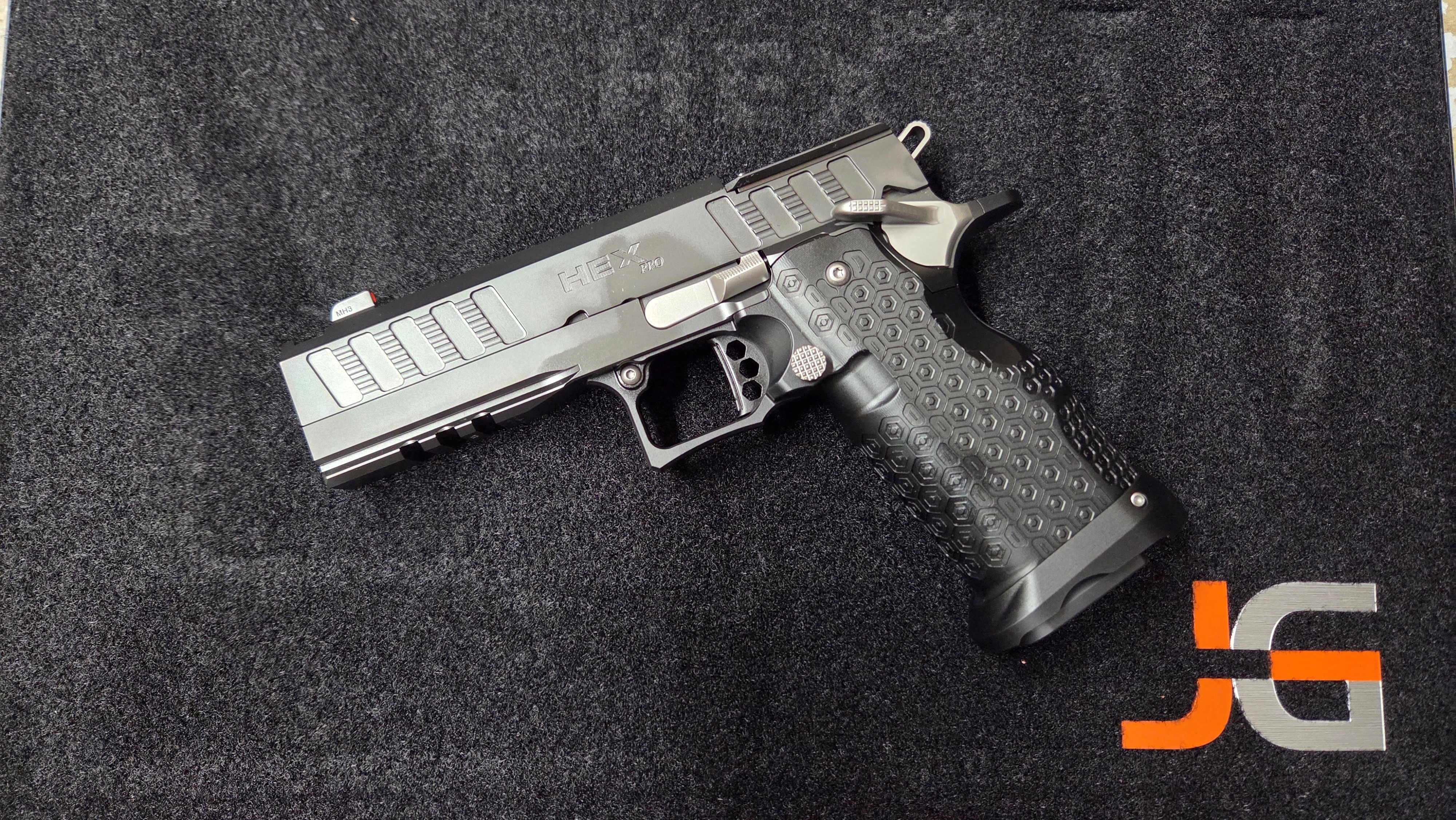 Jacob Grey Hex Pro 9MM 4.60" Chunk Ported Barrel Optic Ready-img-0